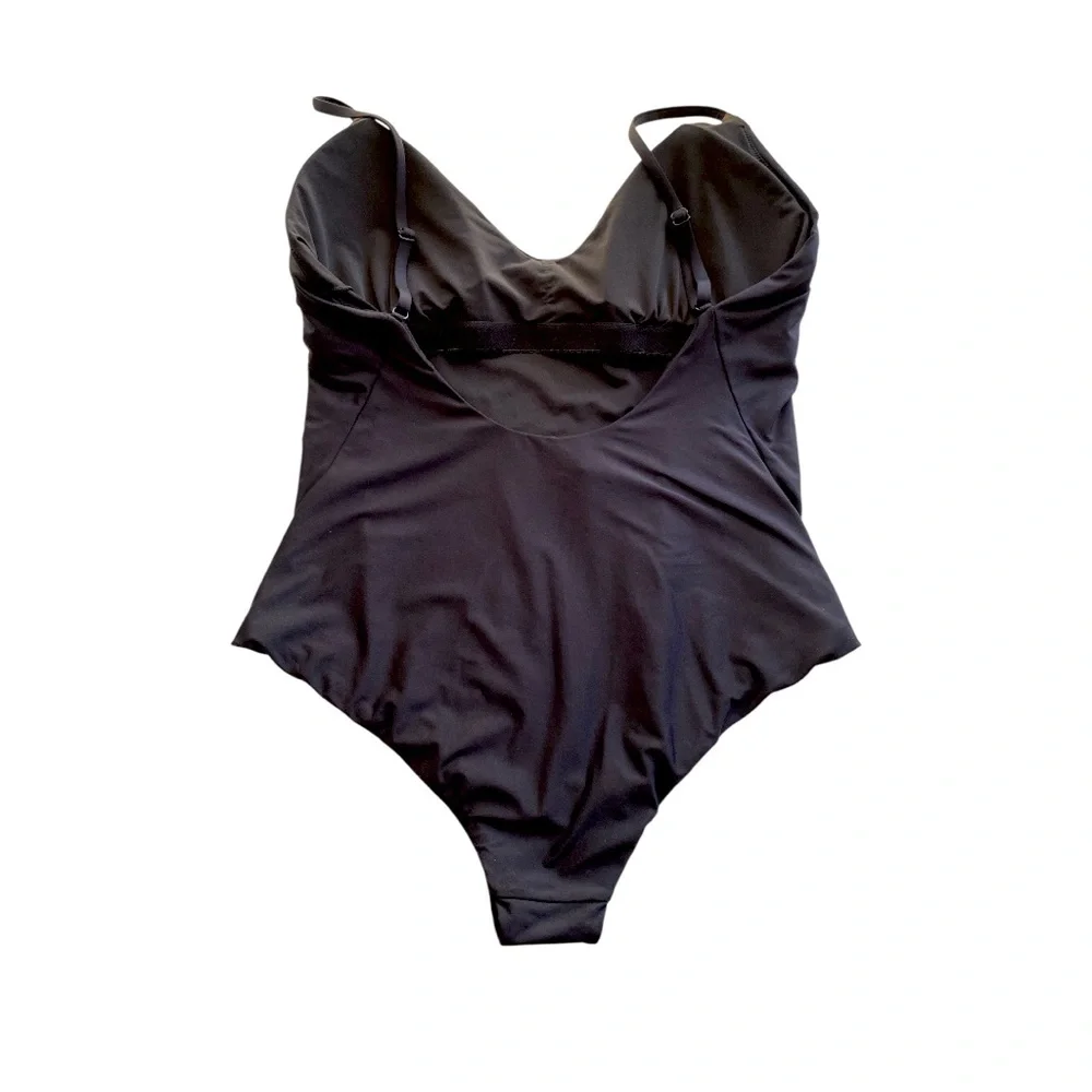 J. Crew Rounded V-neck One-piece Swimsuit